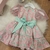 Vestido Petit Cherie Rosa/Verde - My Little Bear