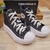 Tênis Converse All Star Preto/Roxo Plataforma C/A