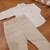 Conjunto Sylvaz Branco Com Bege - loja online