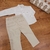 Conjunto Sylvaz Branco Com Bege - My Little Bear