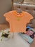 Blusa Mon Sucre Canelada Laranja Neon