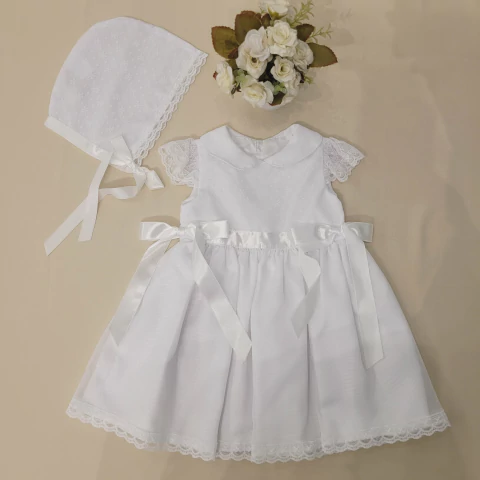 Vestido Batizado Sylvaz Com Capuz