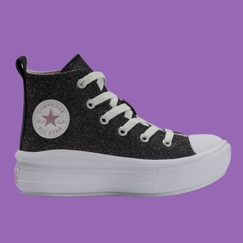 Chuck Taylor All Star Move Material Shine Preto