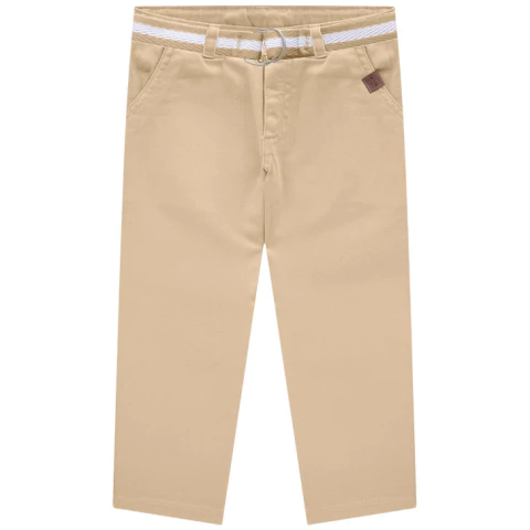 Calça Sarja Bege Milon