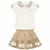 Conjunto Feminino Milon Off White Com Gola Boneca