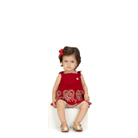 Conjunto Bebe Milon Vermelho