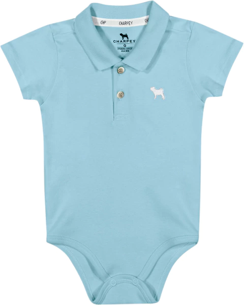 Body Charpey Em Suedine Azul