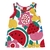 Conjunto Feminino Vermelho Kyly Frutas na internet