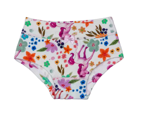 CALCINHA INFANTIL COTTON ESTAMPADO / UNICORNIO BRANCO /