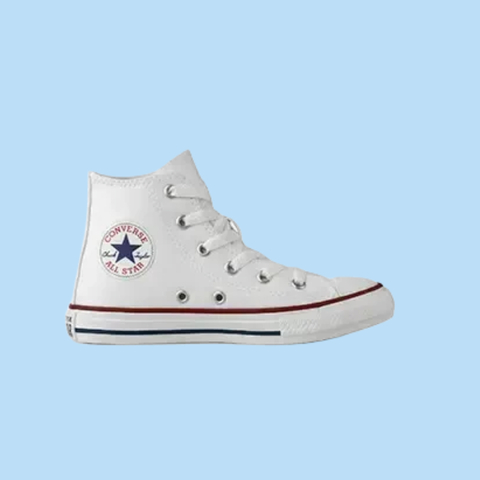 Chuck Taylor All Star Juvenil Canvas Branco Cano Alto