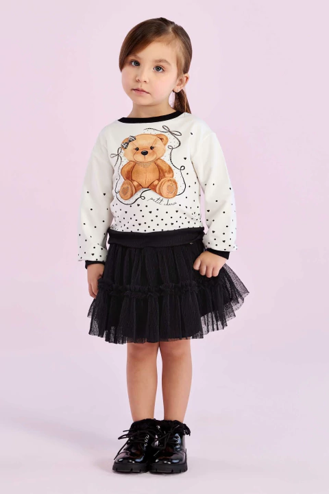 Conjunto Petit Cherie Preto Ursinhos