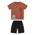 Conjunto Masculinho Laranja Folha - comprar online