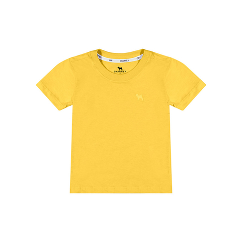 Camiseta Charpey Em Malha Amarela