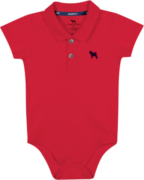 Body Charpey Em Suedine Vermelho