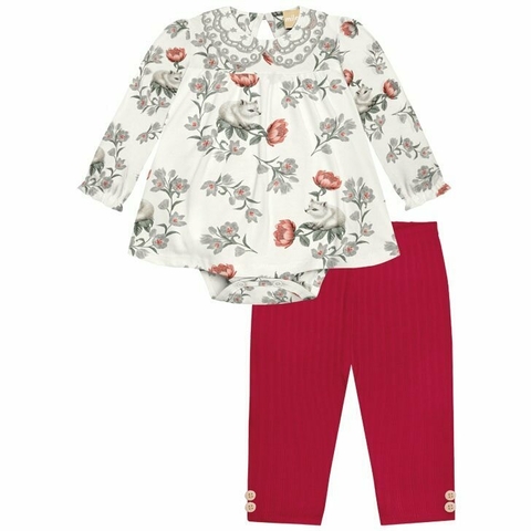 Conjunto Milon Feminino Baby Marsala