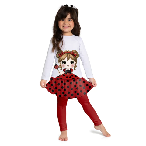 Pijama Kyly Feminino Brilha No Escuro Joaninha