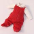 Jardineira de Tricot Vermelho Beth Bebê