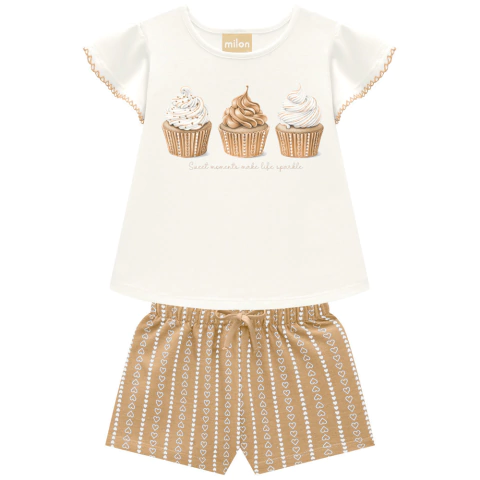 Conjunto Milon Cup Cake Off White