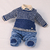 Macacão Tricot Jeans Beth Bebê