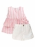 Conjunto Maquinetado Anjos Baby Rosa Listra