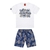 Conjunto Masculino Kyly Branco e Azul - comprar online