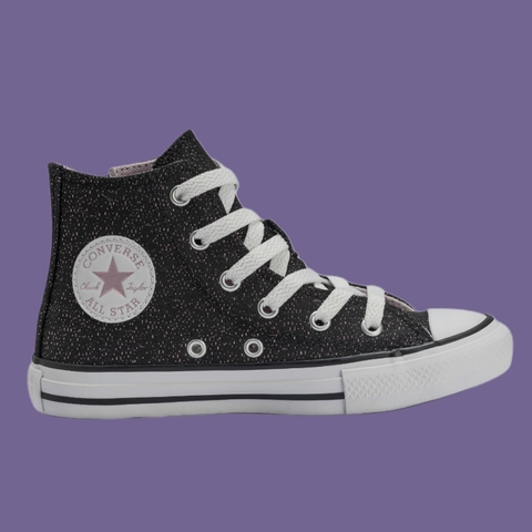 Chuck Taylor All Star Side Zip Material Shine Preto