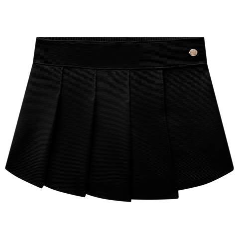 Shorts Saia Em Pregas Preto Milon