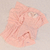 Saída De Maternidade Rosa E Branco De Tricot e Malha Beth Baby