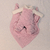 Saída De Maternidade Jardineira Rosa E Branco De Tricot e Malha Beth Baby