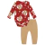Conjunto Vermelho Ursinho Kyly Meia Estação Com Body - comprar online