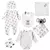 Kit enxoval bebê 7 peças suedine embalagem com cabide tip top - comprar online