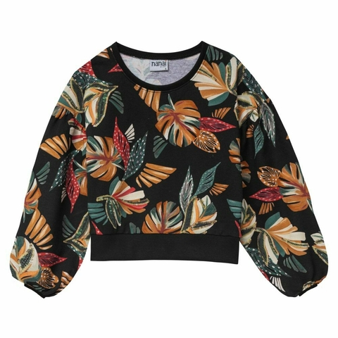 Casaco Cropped Nanai Estampado