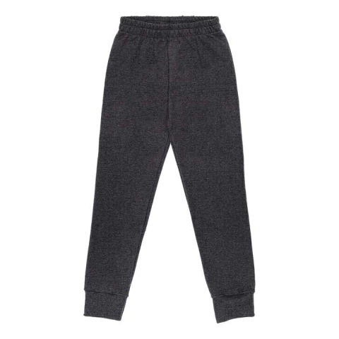 Calça Moletom Flanelada Unissex Kyly Chumbo