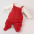 Jardineira Tricot Vermelho Beth Bebê