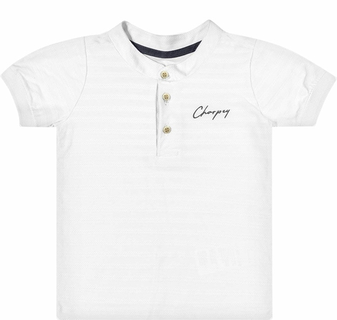 Bata Charpey Branca Em Malha Espinha de Peixe
