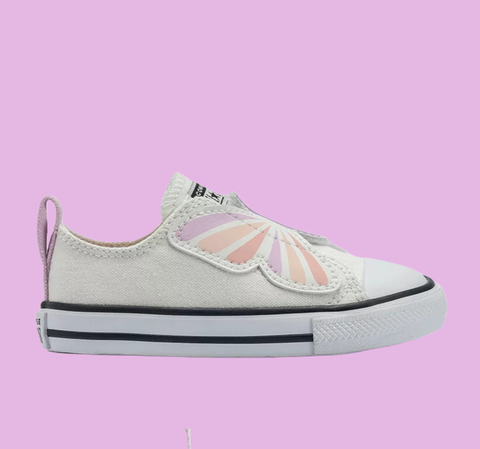 Chuck Taylor All Star One Strap Festival Branco Borboleta Velcro Baby