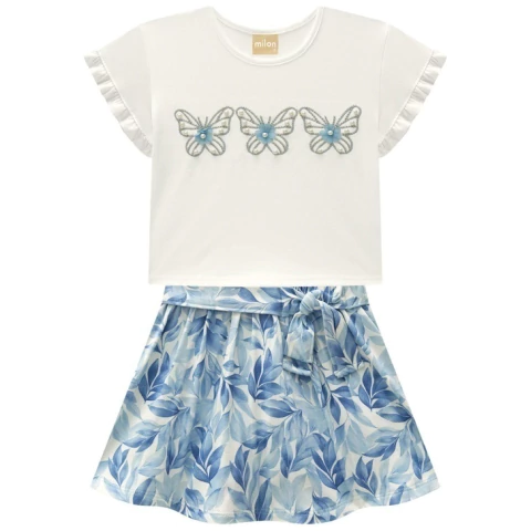 Conjunto milon Feminino Azul