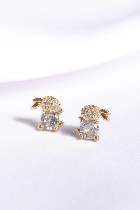 Brinco Coelho Zircônia Cravejada