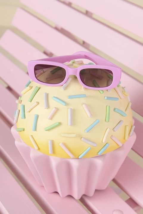 Óculos De Sol Infantil Mon Sucre Com Proteção UV+50 Lílas