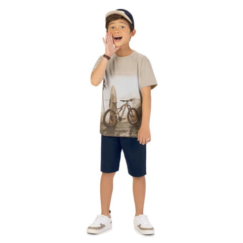 Conjunto Infantil Menino em Algodão Kyly