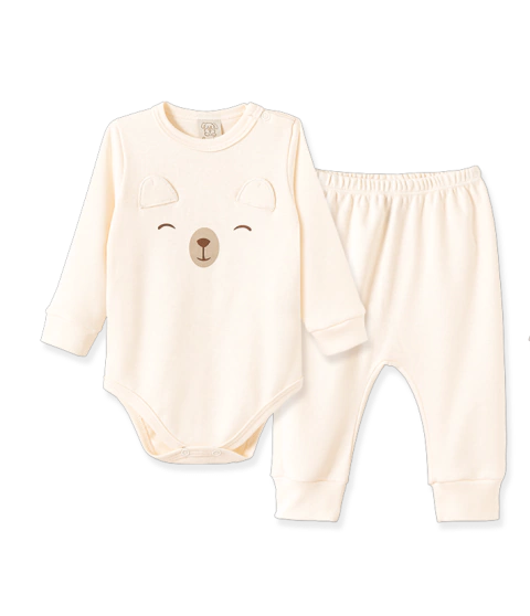 Conjunto Pingo Lele Em Suedine Unisex Ursinho