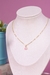 Imagem do Conjunto Colar e Brinco Flor/Borboleta Rosa/Lilás