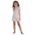 Pijama Feminino Kyly Cinza Corações Brilha No Escuro