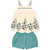 Conjunto Milon Verde Maldivas Bordado