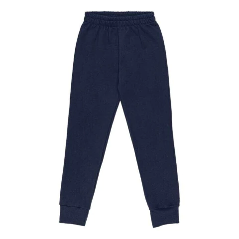 Calça Moletom Flanelada Unissex Kyly Marinho