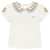 Conjunto Feminino Milon Off White Com Gola Boneca - comprar online