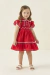 Vestido Petit Cherie Vermelho Bordado