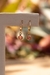 Brinco Argolinha Strass Bolinha Rosa