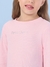 Blusa Petit Cherie Rosa Estilo Corset Manga Longa - comprar online