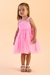 Vestido Patit Cherie Em Tule Rosa Com Brilhos - comprar online
